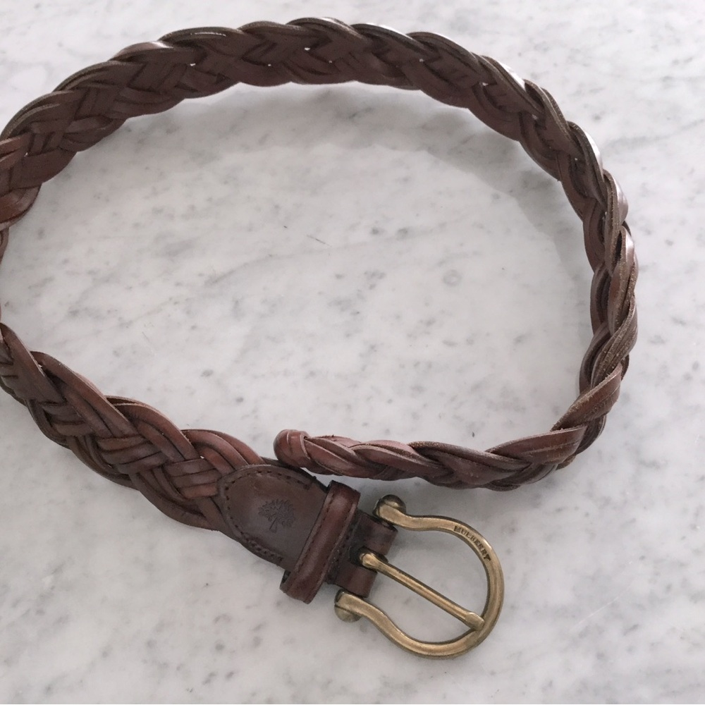Vintage Mulberry woven belt size 26, brown